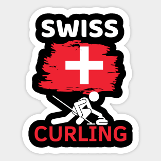 Swiss Curling Sticker